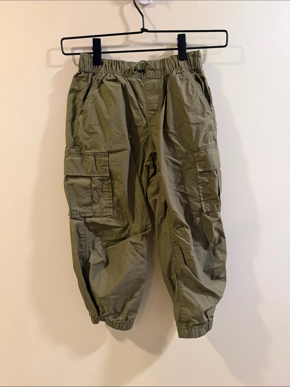 GAP Kids Olive Green Elastic Waist Cargo Pants